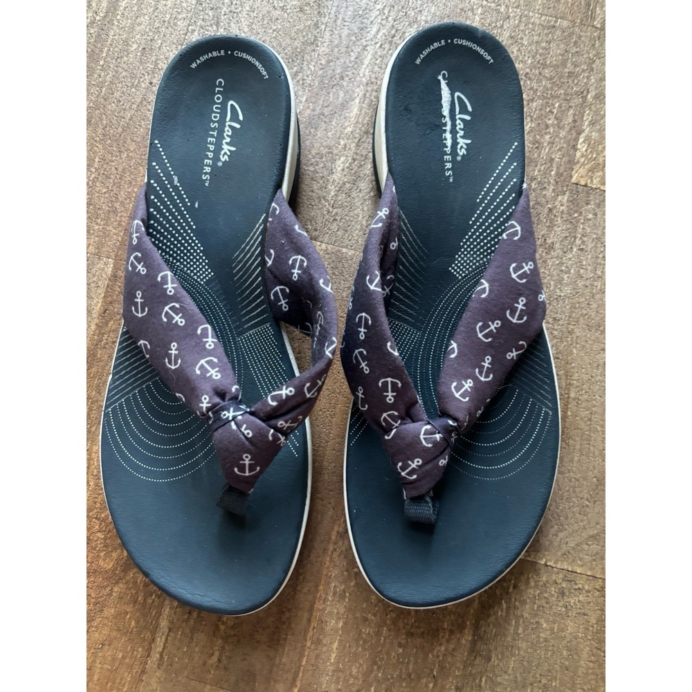 Clarks Cloudsteppers Flip-flop Sandals Arla  Gilson Coast Blue S 10